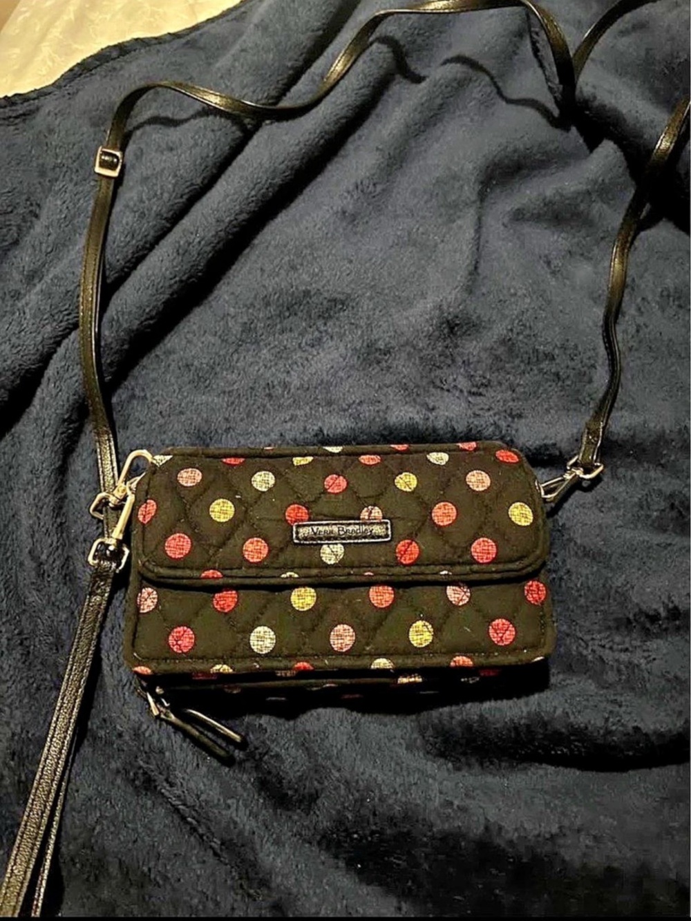 vera bradley  Dot Crossbody in Black